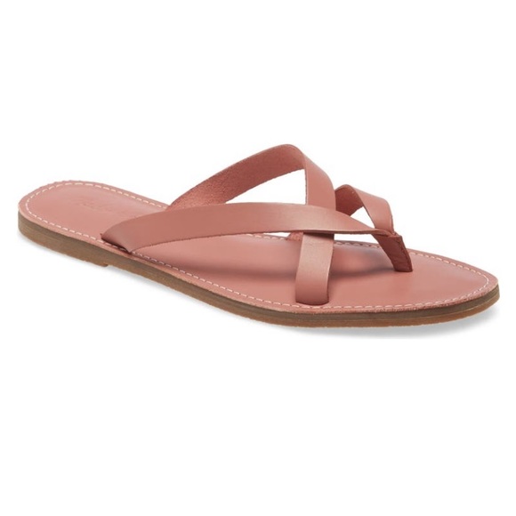 Madewell The Boardwalk Risa Rose Dust Flip Flop NWT - Picture 13 of 13